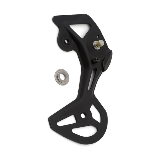 Gabbia esterna del cambio posteriore SHIMANO GS RD-M8100RX822 — componente su sfondo bianco