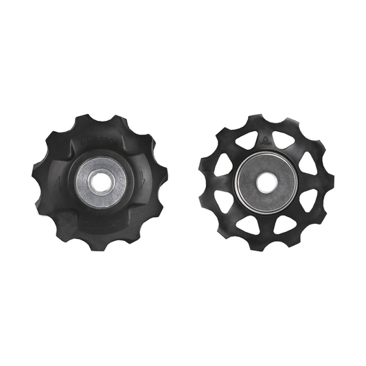 Pulegge Shimano XTR / Saint Y5XC98140 su sfondo bianco