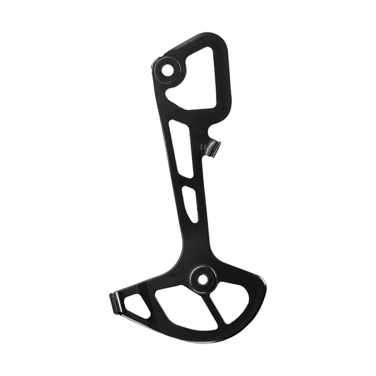 Gabbia interna lunga per cambio posteriore SHIMANO XTR M9120 SGS a 12 velocità — componente su sfondo bianco