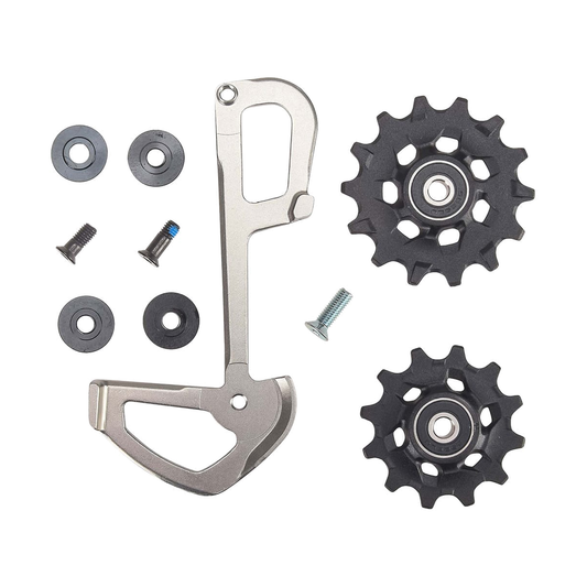 Gabbia interna + pulegge SRAM EAGLE X01 a 12 velocità — componente su sfondo bianco