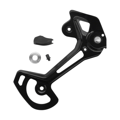 Gabbia esterna lunga per cambio posteriore a 12 velocità SHIMANO XTR M9100 SGS — componente su sfondo bianco