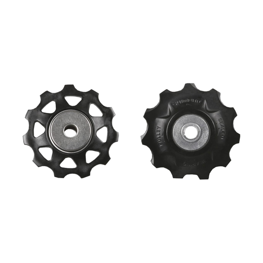 Pulegge del cambio posteriore a 9/10 velocità SHIMANO XTR — componente su sfondo bianco