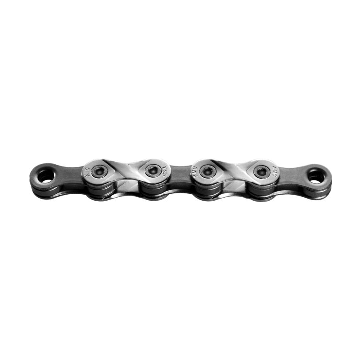 Catena 9 velocità KMC X9 argento/grigio — foto del prodotto su sfondo bianco