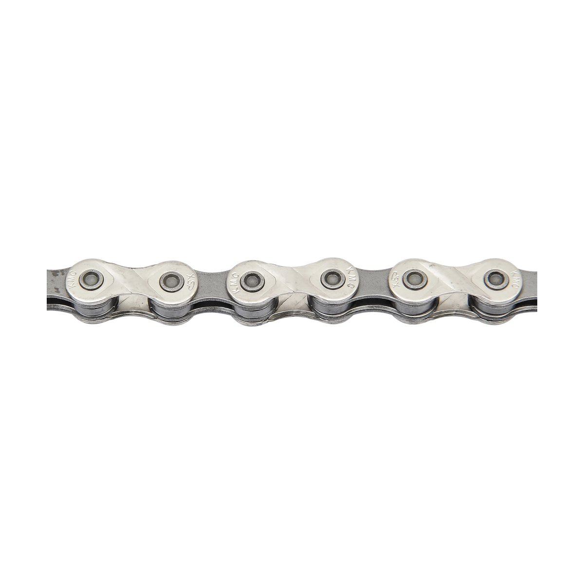 Catena 6/7/8 velocità KMC X8 argento/grigio — foto del prodotto su sfondo bianco