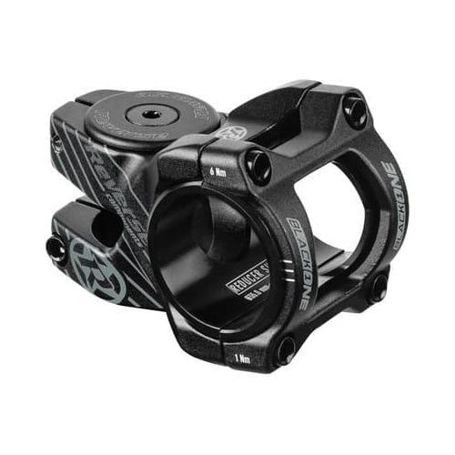 Attacco manubrio REVERSE COMPONENTS BLACK ONE D-2 nero/grigio — vista principale su sfondo bianco