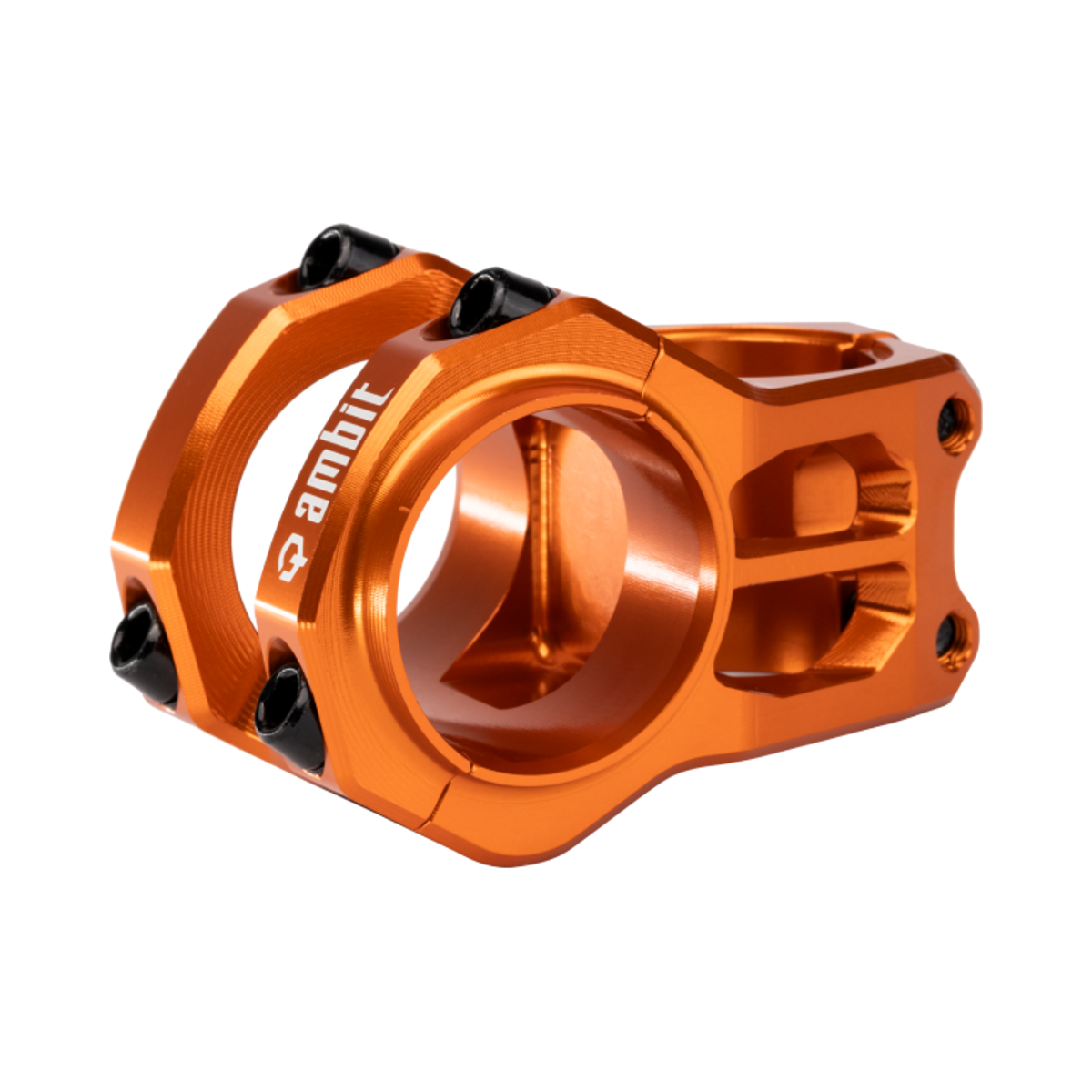 Attacco manubrio AMBIT Gravity Control arancione — vista principale su sfondo bianco