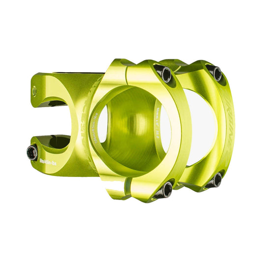Attacco manubrio RACE FACE TURBINE R 35 verde — vista principale su sfondo bianco