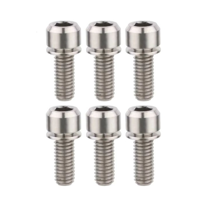 Kit viti in titanio TITLE ST1 / ST2 cromate (x6) — vista principale su sfondo bianco