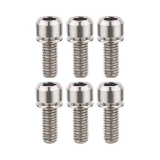 Kit viti in titanio TITLE ST1 / ST2 cromate (x6) — vista principale su sfondo bianco