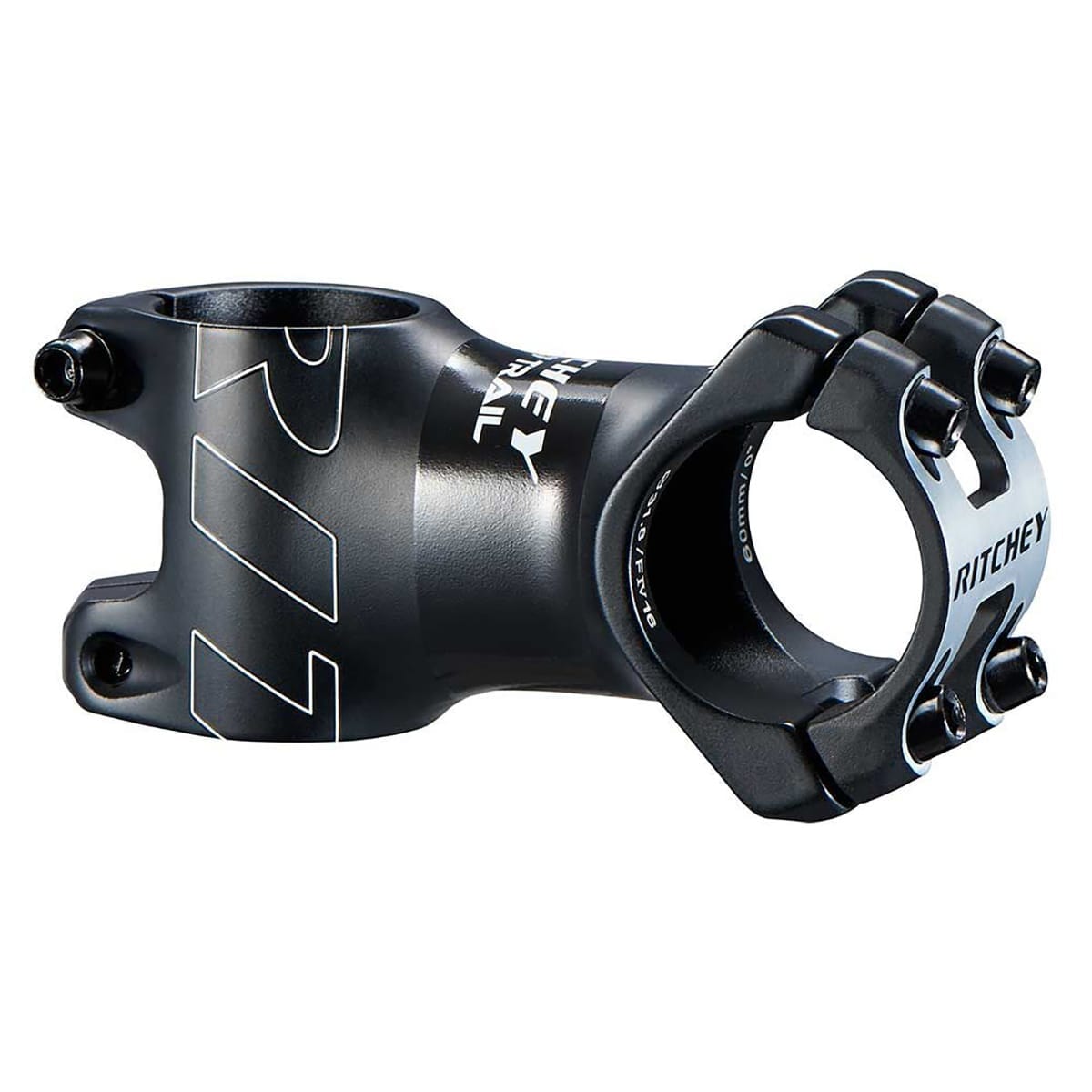 Attacco manubrio RITCHEY WCS TRAIL nero — vista principale su sfondo bianco