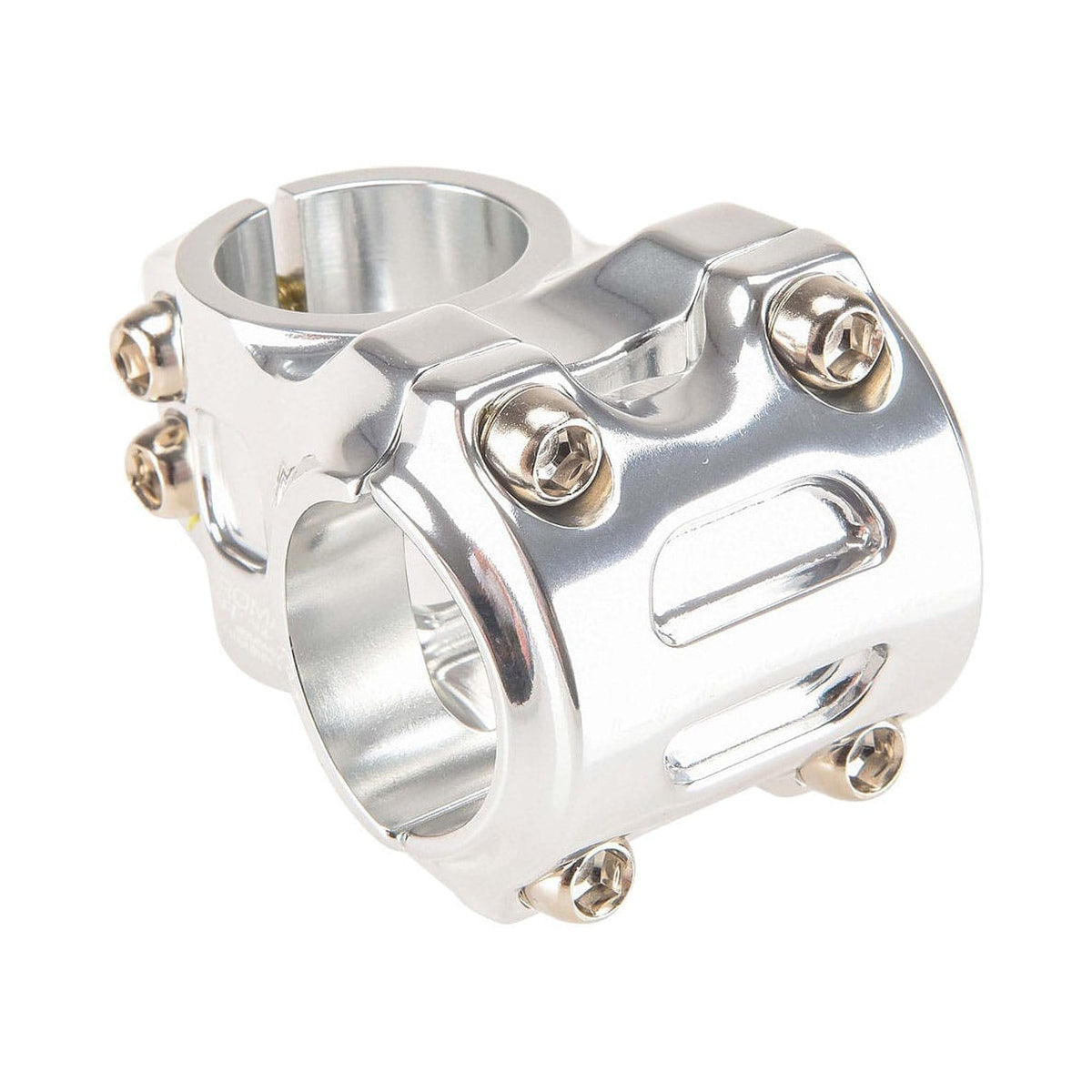 Attacco manubrio CHROMAG HIFI V2 0° cromato — vista principale su sfondo bianco