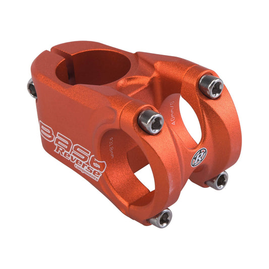 Attacco manubrio REVERSE COMPONENTS BASE arancione — vista principale su sfondo bianco