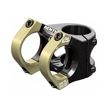 Attacco manubrio RENTHAL APEX V2 nero/bronzo — vista principale su sfondo bianco