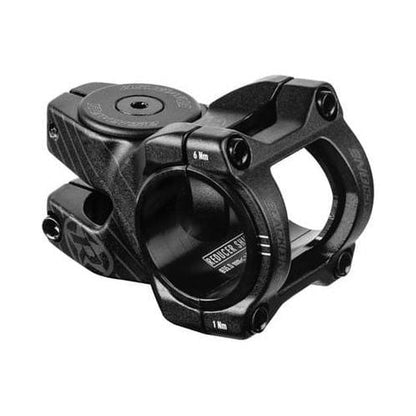 Attacco manubrio REVERSE COMPONENTS BLACK ONE D-2 nero/nero opaco — vista principale su sfondo bianco