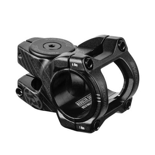 Attacco manubrio REVERSE COMPONENTS BLACK ONE D-2 nero/nero opaco — vista principale su sfondo bianco