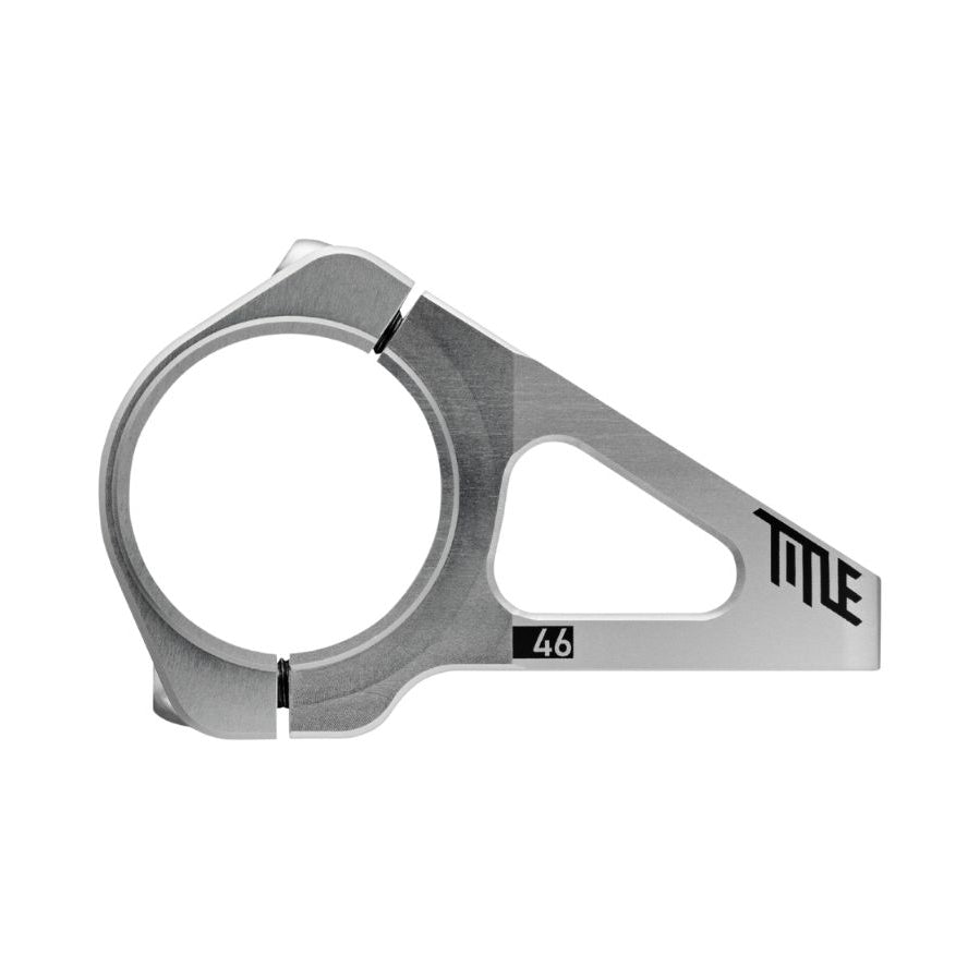 Attacco manubrio TITLE DM1 grigio — vista principale su sfondo bianco