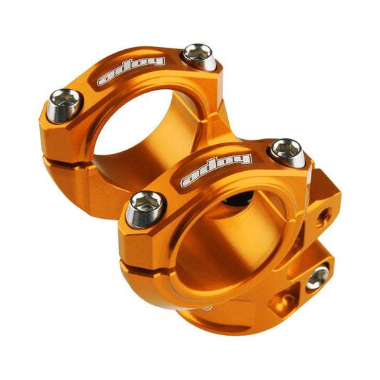 Attacco manubrio HOPE GRAVITY 20 mm arancione — vista principale su sfondo bianco