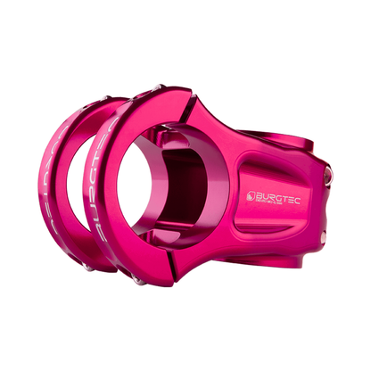 Attacco manubrio BURGTEC ENDURO MK3 rosa — vista principale su sfondo bianco