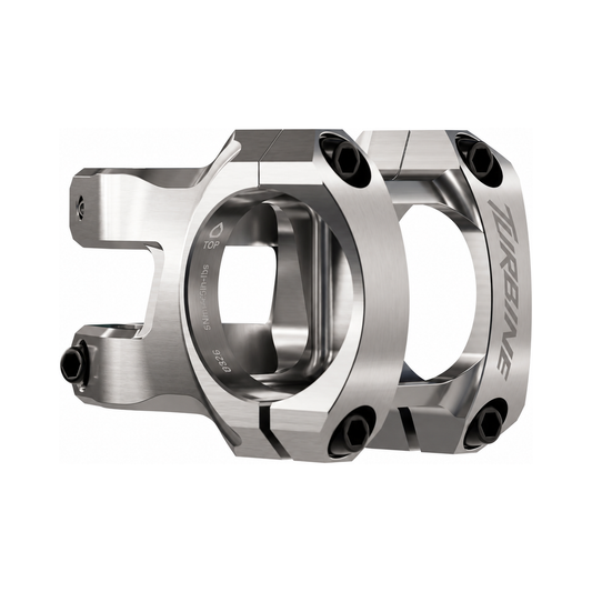 Attacco manubrio RACE FACE TURBINE 35 argento 2026 — vista principale su sfondo bianco