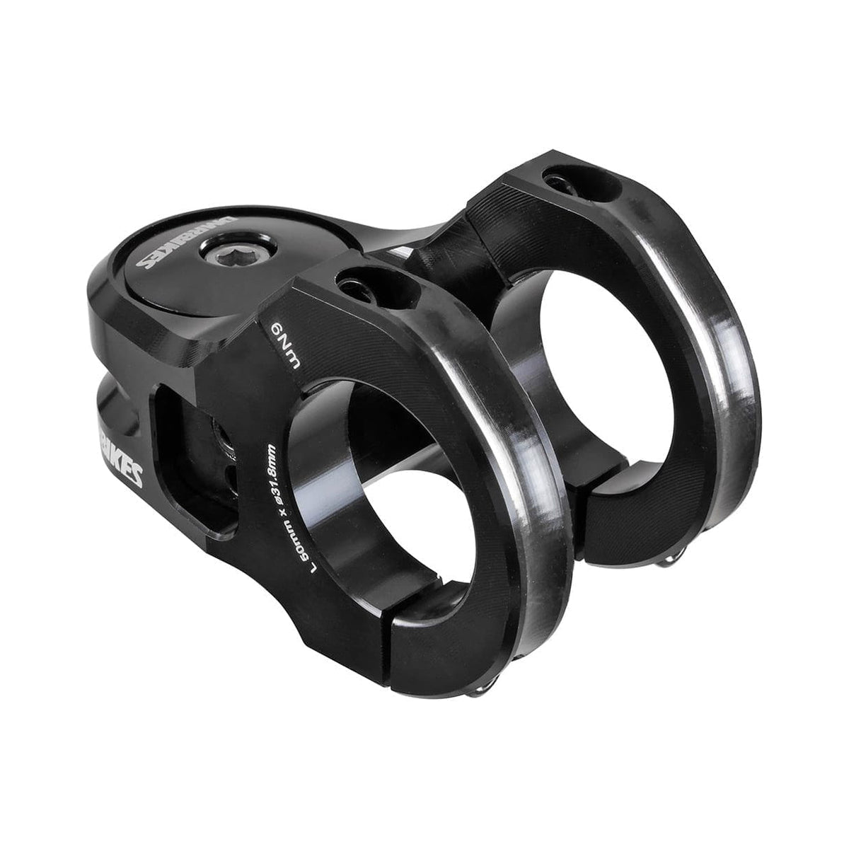 Attacco manubrio DMR DEFY50 rialzo 5mm nero — vista principale su sfondo bianco