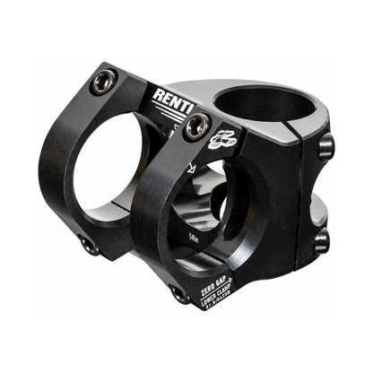 Attacco manubrio RENTHAL APEX V2 nero — vista principale su sfondo bianco
