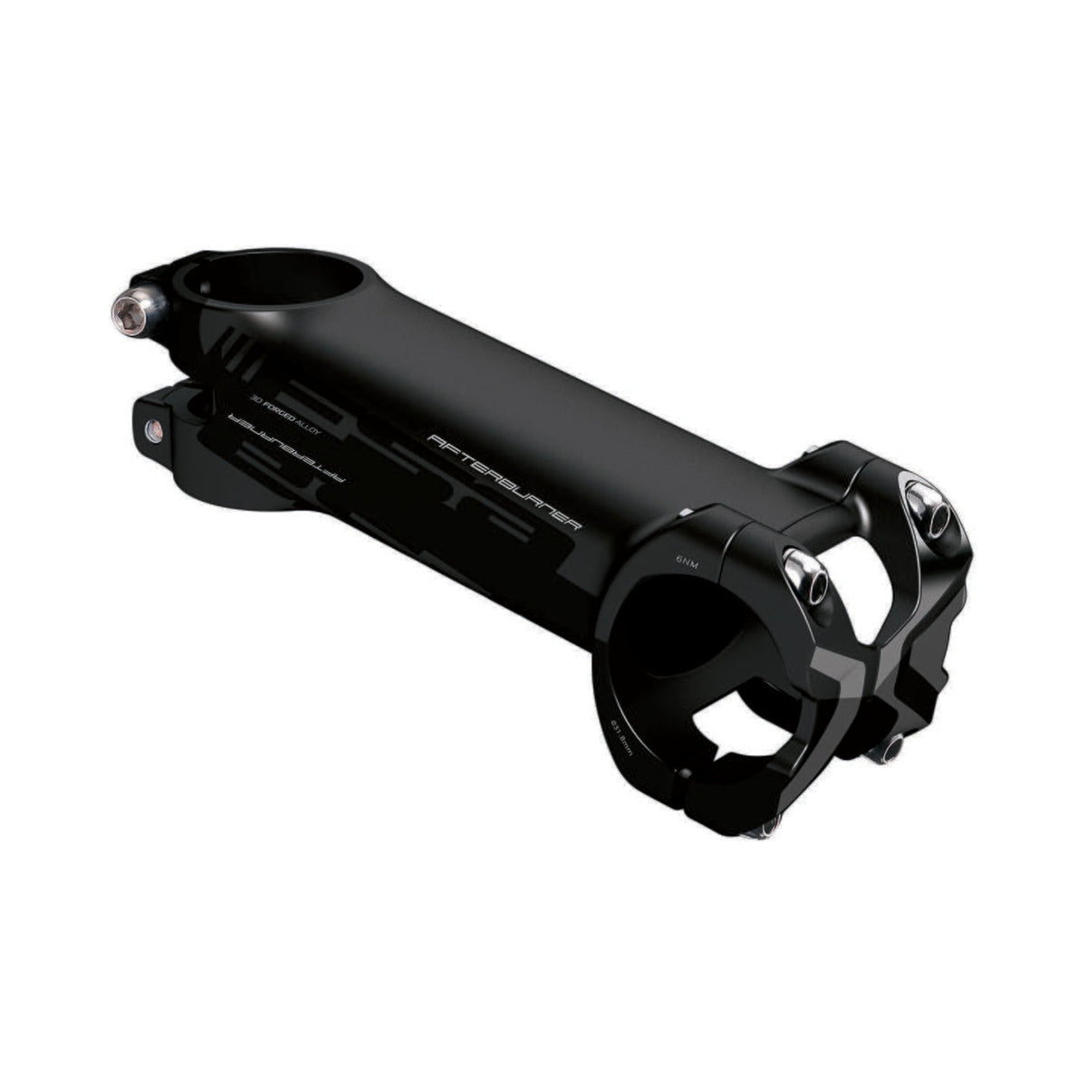 Attacco manubrio FSA AFTERBURNER in alluminio -12° nero — vista principale su sfondo bianco