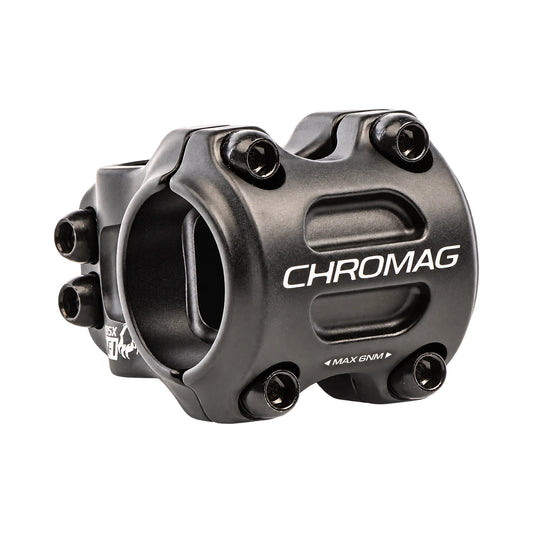 Attacco manubrio CHROMAG HIFI BSX 0° nero — vista principale su sfondo bianco