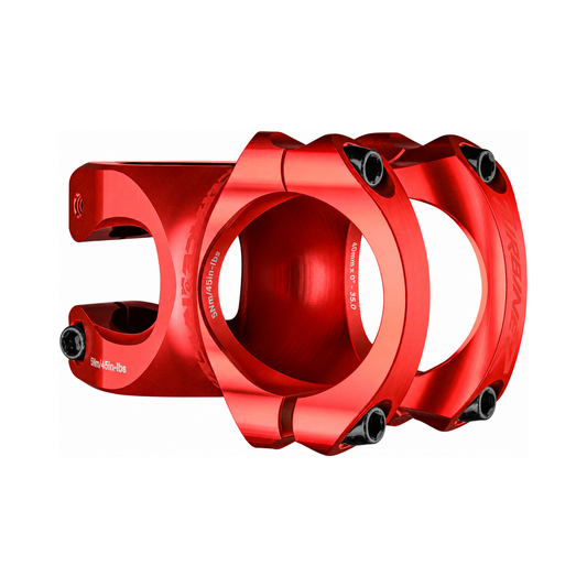 Attacco manubrio RACE FACE TURBINE R 35 rosso — vista principale su sfondo bianco