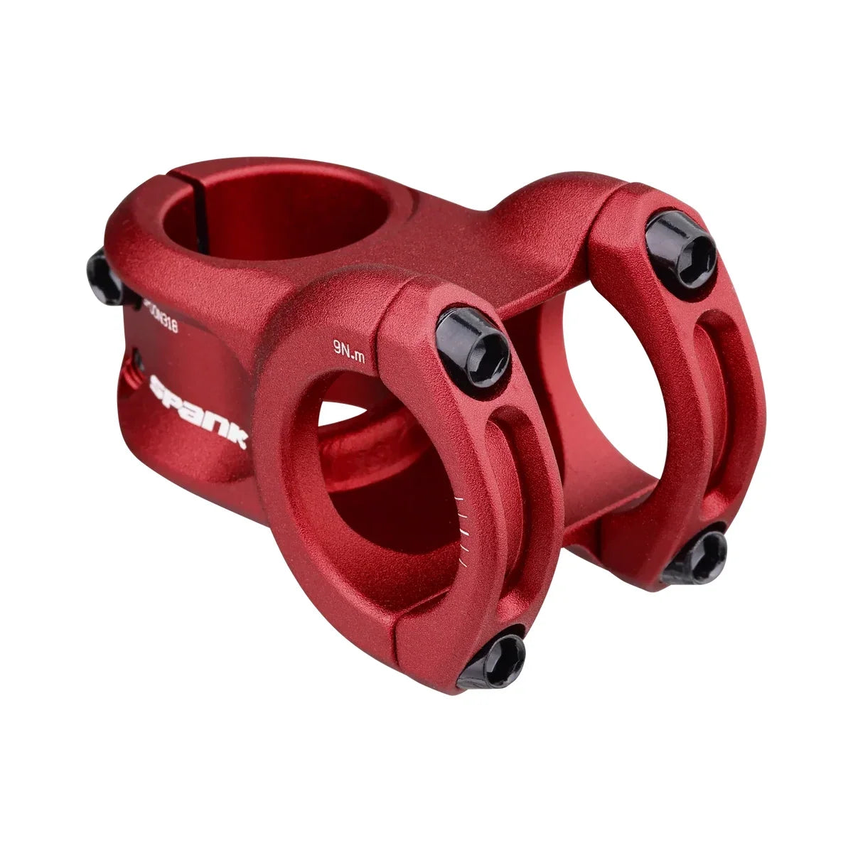 Attacco manubrio SPANK SPOON 318 rosso — vista principale su sfondo bianco