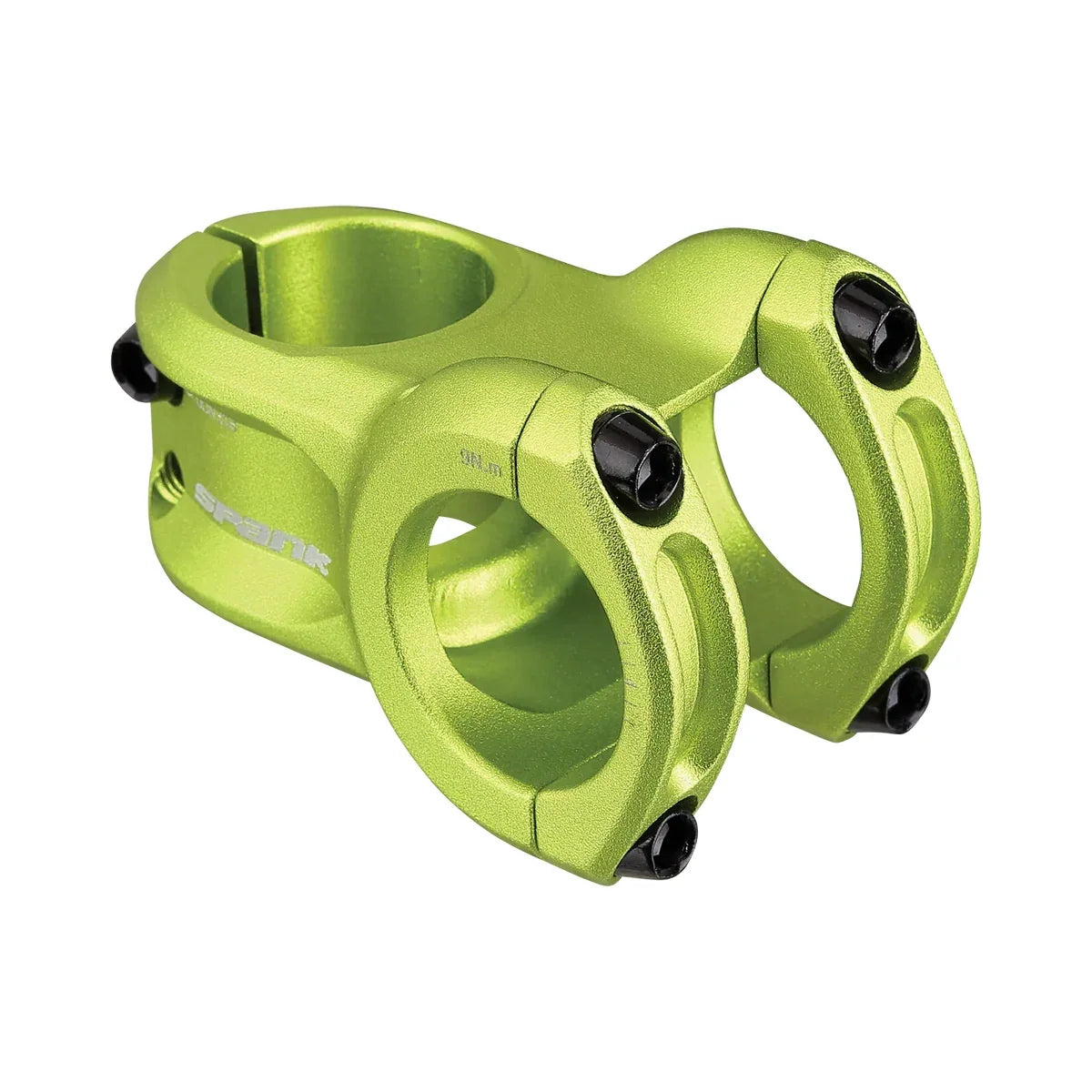 Attacco manubrio SPANK SPOON 318 verde — vista principale su sfondo bianco