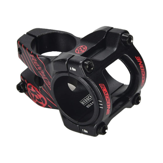 Attacco manubrio REVERSE COMPONENTS BLACK ONE D-2 nero/rosso — vista principale su sfondo bianco
