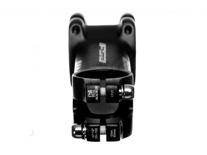 Attacco manubrio FSA AFTERBURNER in alluminio -12° nero — vista dall’alto
