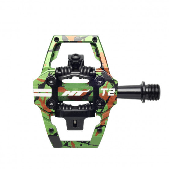 HT COMPONENTS Pedali ENDURO T2 Verde Camo