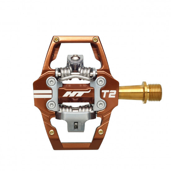 Pedali HT COMPONENTS T2 in bronzo titanio