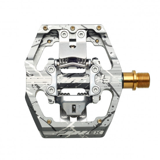 Pedali HT COMPONENTS X3 Titanium Camo Grey