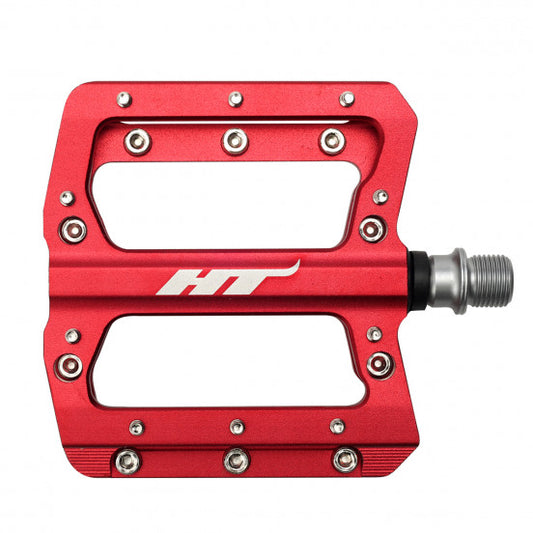 HT COMPONENTS NANO AN14A Pedali piatti rossi