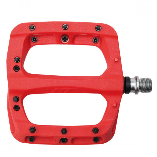 HT COMPONENTS NANO-P Pedali piatti PA03A Rosso