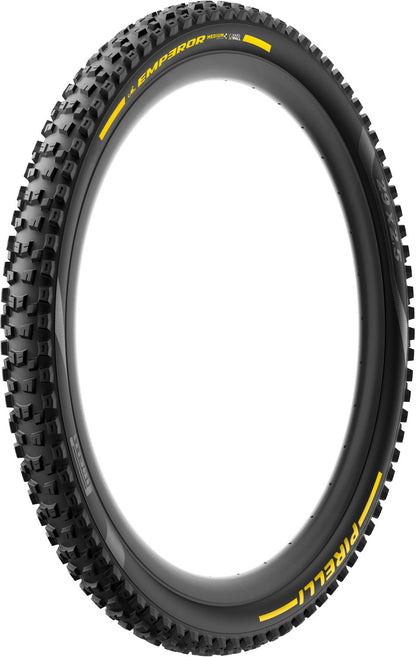 Copertone PIRELLI SCORPION EMPEROR 29x2.50 Supersoft DH+Wall Tubeless Ready pieghevole nero/giallo Team Edition