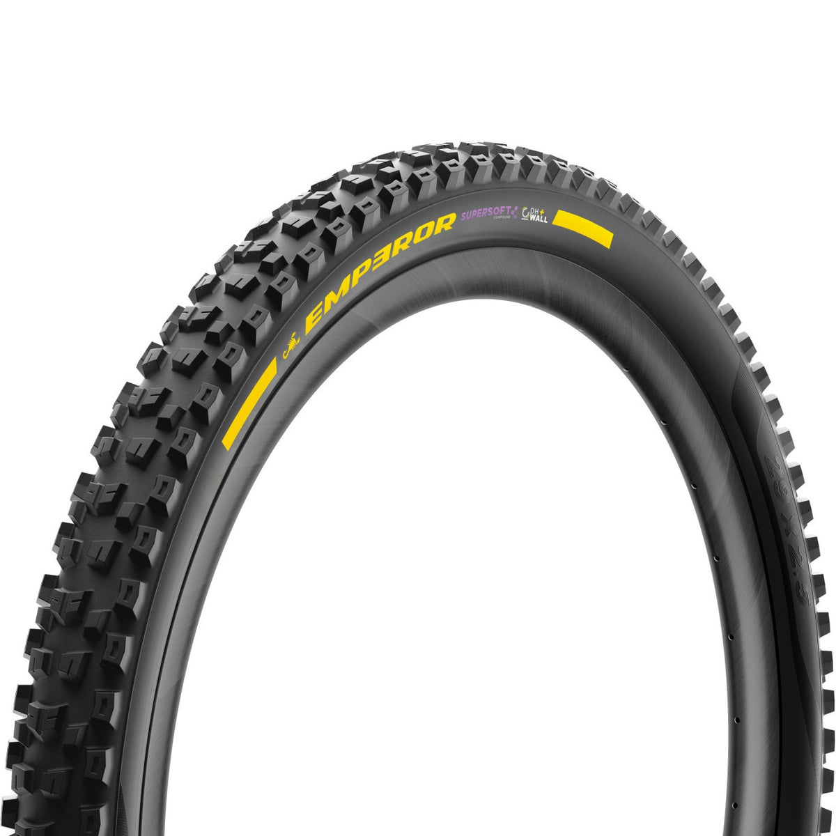 Copertone PIRELLI SCORPION EMPEROR 29x2.50 Supersoft DH+Wall Tubeless Ready pieghevole nero/giallo Team Edition
