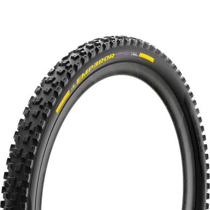 Copertone PIRELLI SCORPION EMPEROR 29x2.50 Supersoft DH+Wall Tubeless Ready pieghevole nero/giallo Team Edition