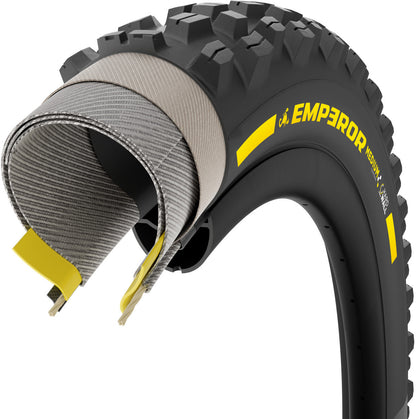 Copertone PIRELLI SCORPION EMPEROR 29x2.50 Supersoft DH+Wall Tubeless Ready pieghevole nero/giallo Team Edition