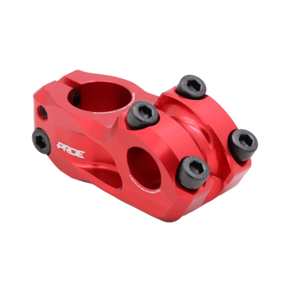 Attacco Manubrio PRIDE CAYMAN V2 Ø22.2mm Rosso
