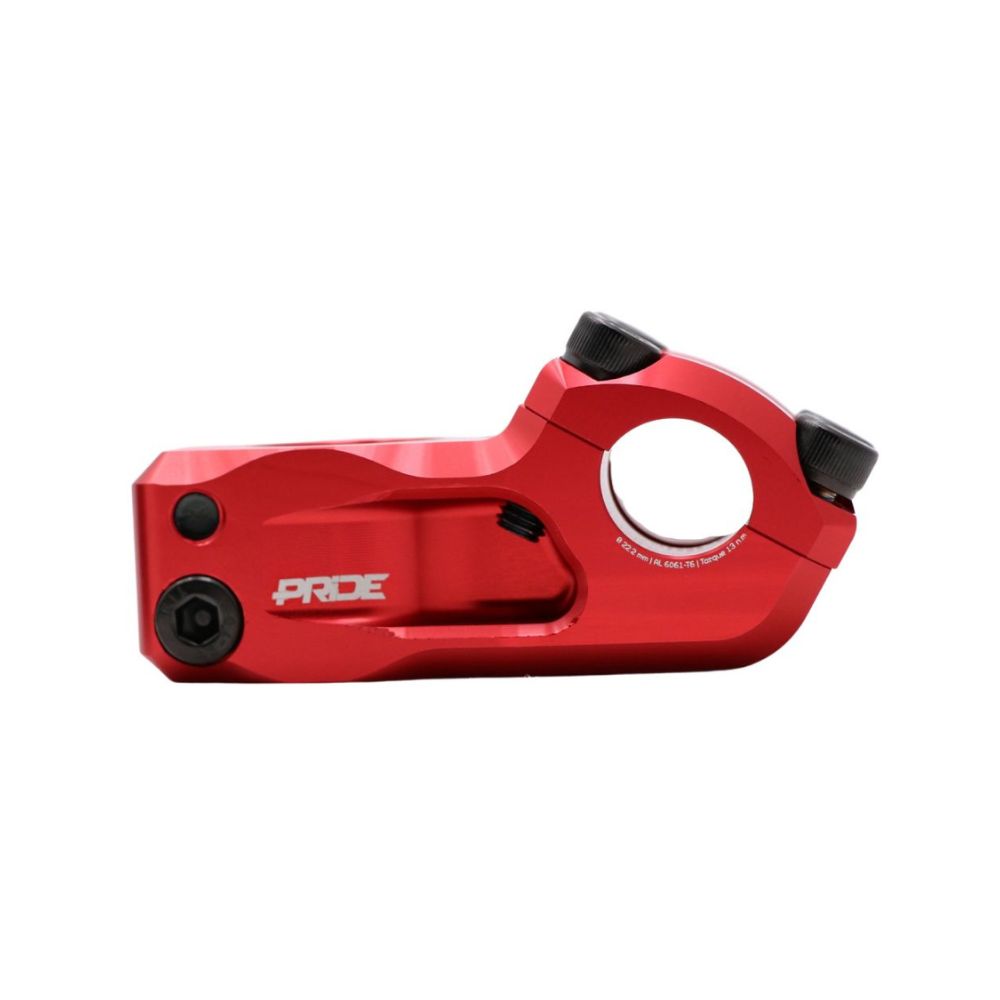 Attacco Manubrio PRIDE CAYMAN V2 Ø22.2mm Rosso