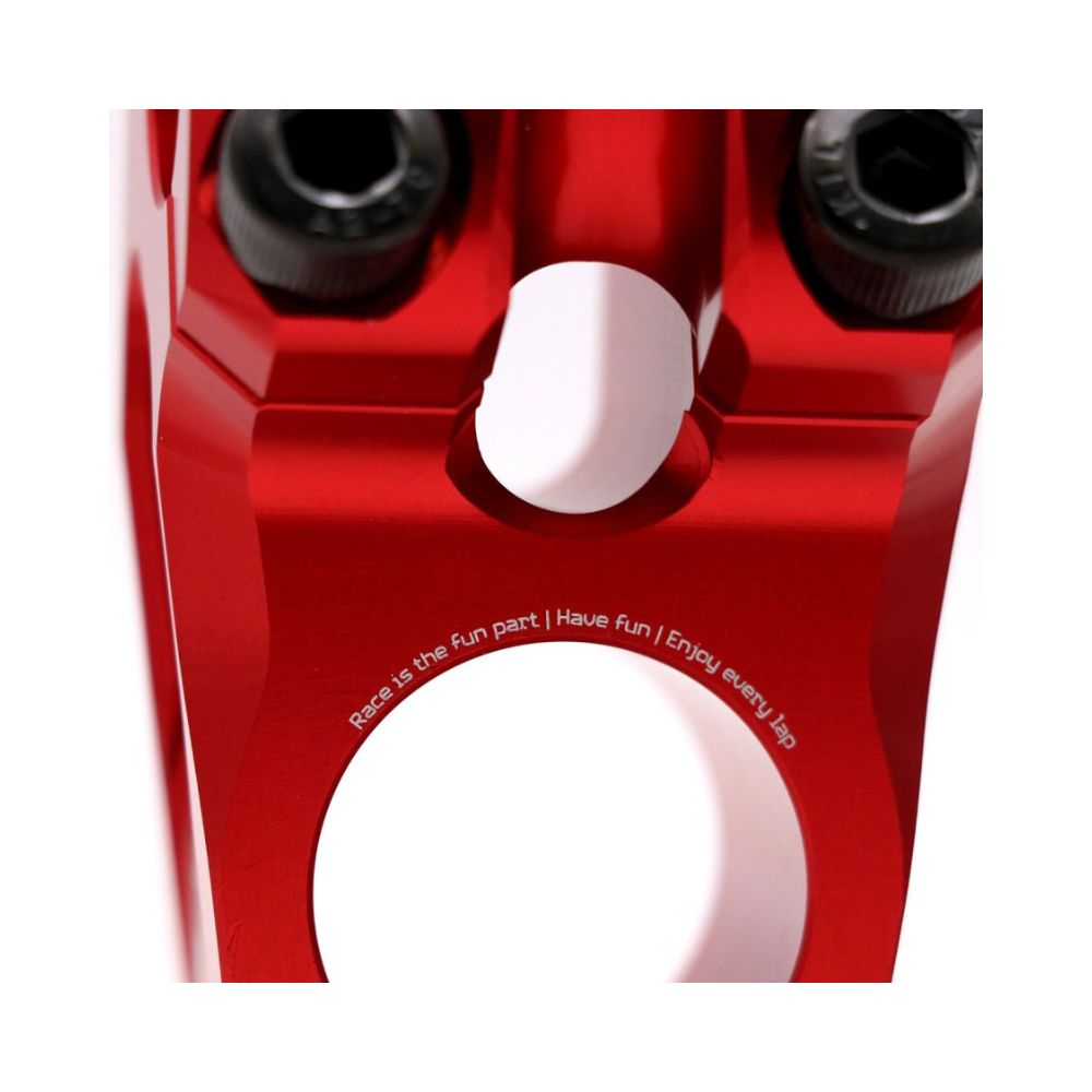 Attacco Manubrio PRIDE CAYMAN V2 Ø22.2mm Rosso