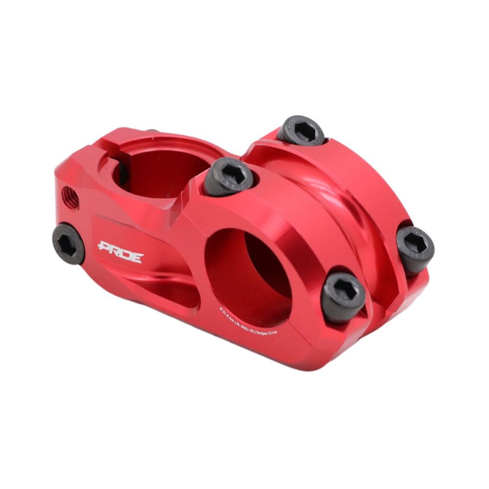 Attacco Manubrio PRIDE CAYMAN V2 Ø31.8mm Rosso