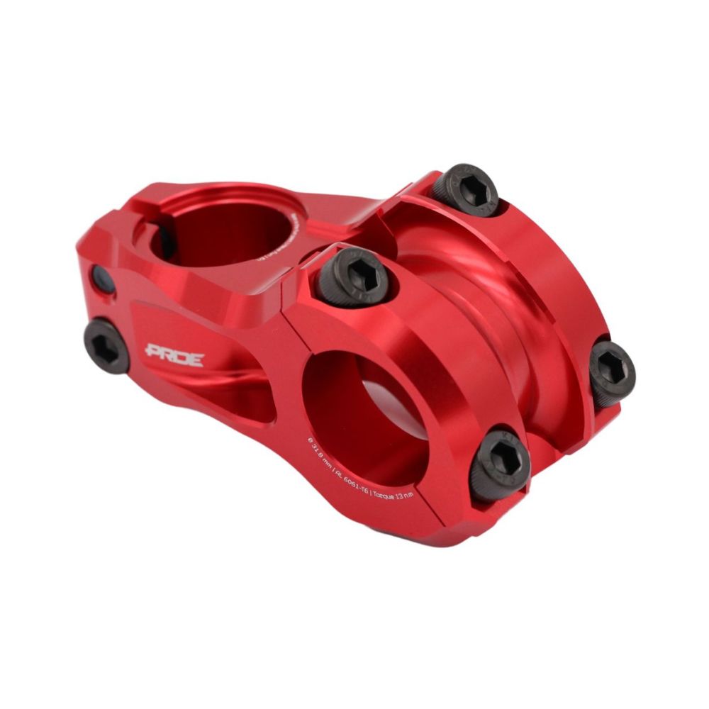 Attacco Manubrio PRIDE FTL Ø31.8mm Rosso