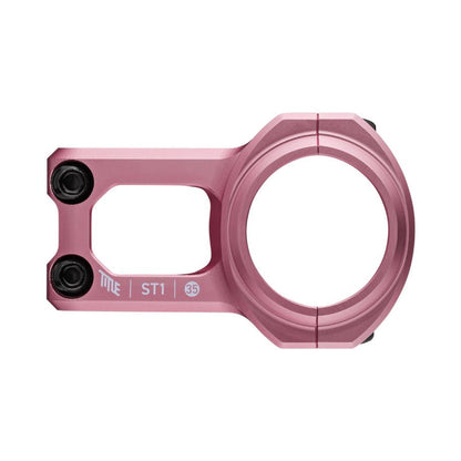 Attacco manubrio TITLE ST1 rosa — vista laterale su sfondo bianco