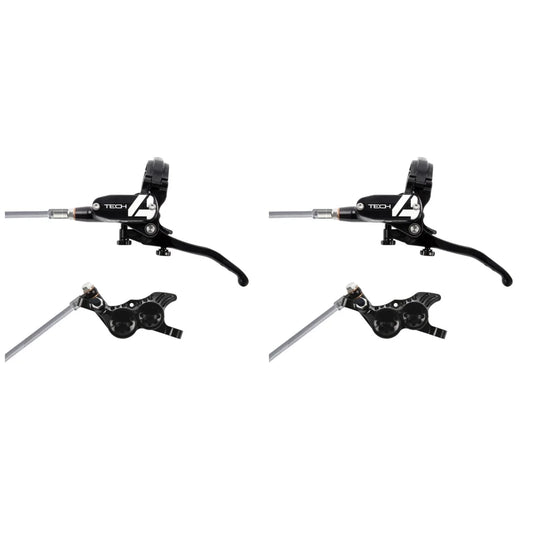 Coppia di tubi freno HOPE TECH 4 V4 Aviation Nero