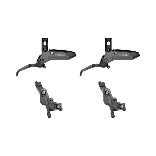 Coppia di freni SRAM LEVEL BRONZE STEALTH a 4 pistoncini di colore grigio