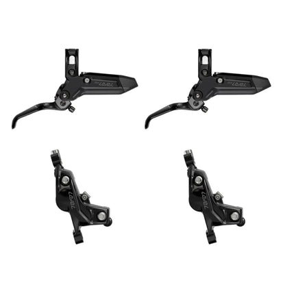Coppia di Freni SRAM LEVEL SILVER STEALTH 4 pistoni Nero